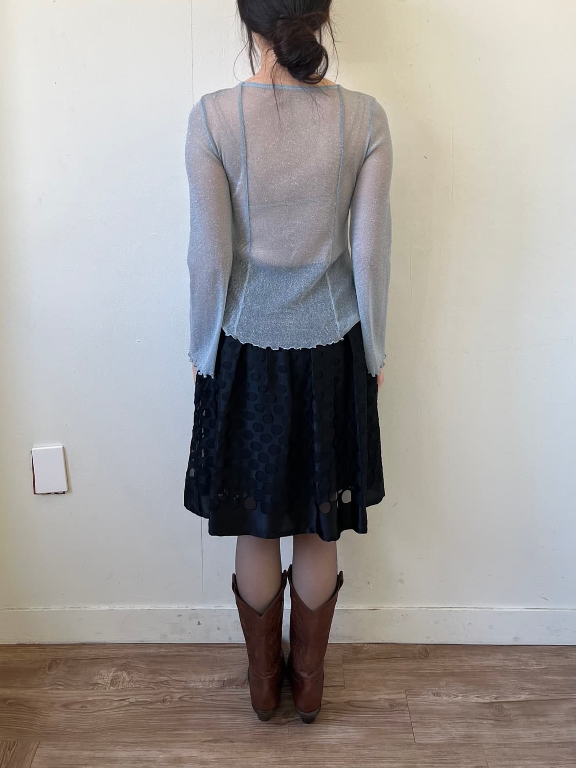 GRL 시스루 스카이 가디건 상품이미지10