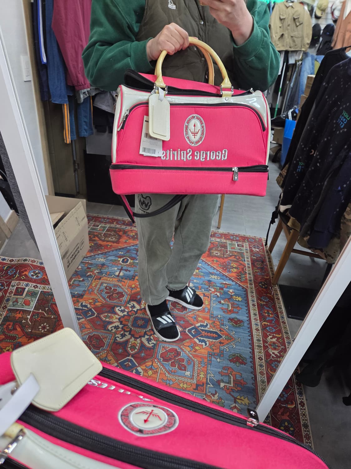 조지스피리츠 여성 보스턴백 핑크  상품이미지6