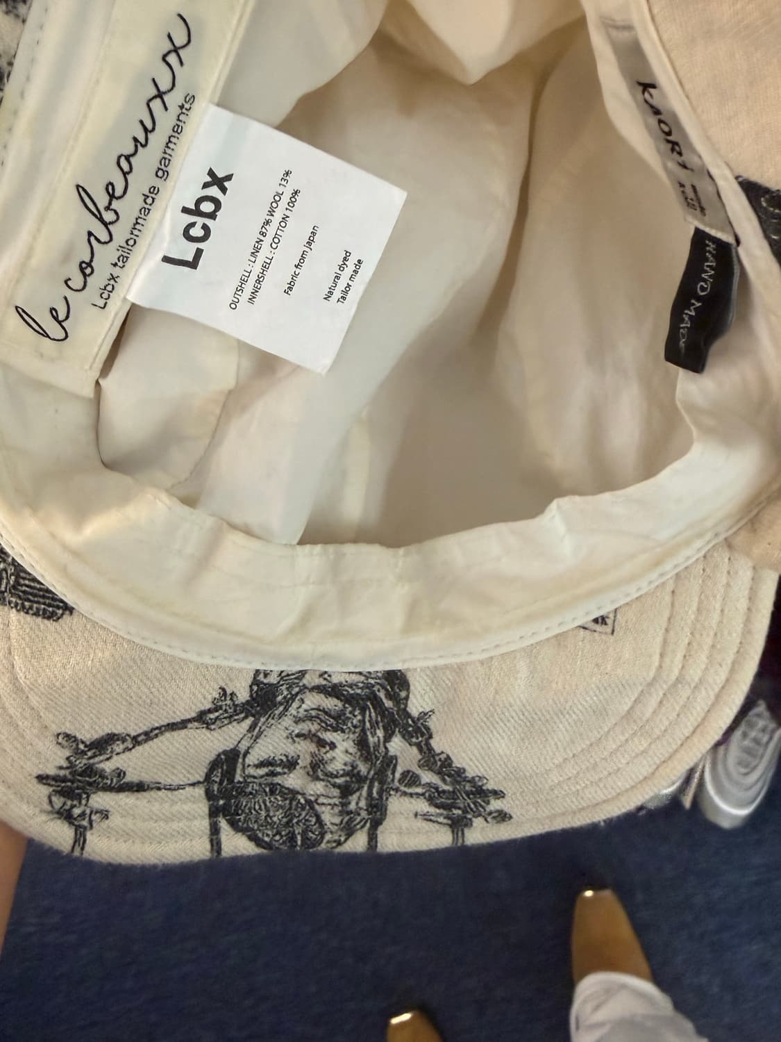 Lcbx x 白宰仲 kaori earflap cap (Hand made) 상품이미지7