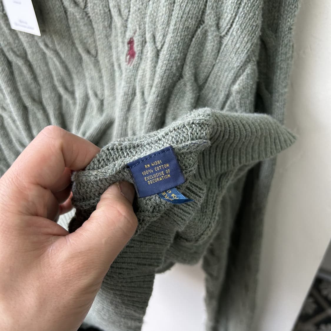 16244 - 폴로 랄프로렌 케이블 반집업 니트 상품이미지3