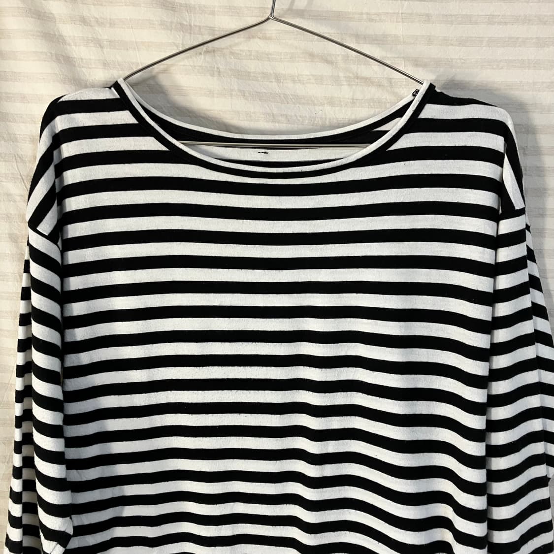 빈티지 블랙 스트라이프 원피스 티 998 y2k 스트릿 갸루 펑키 일본빈 상품이미지4