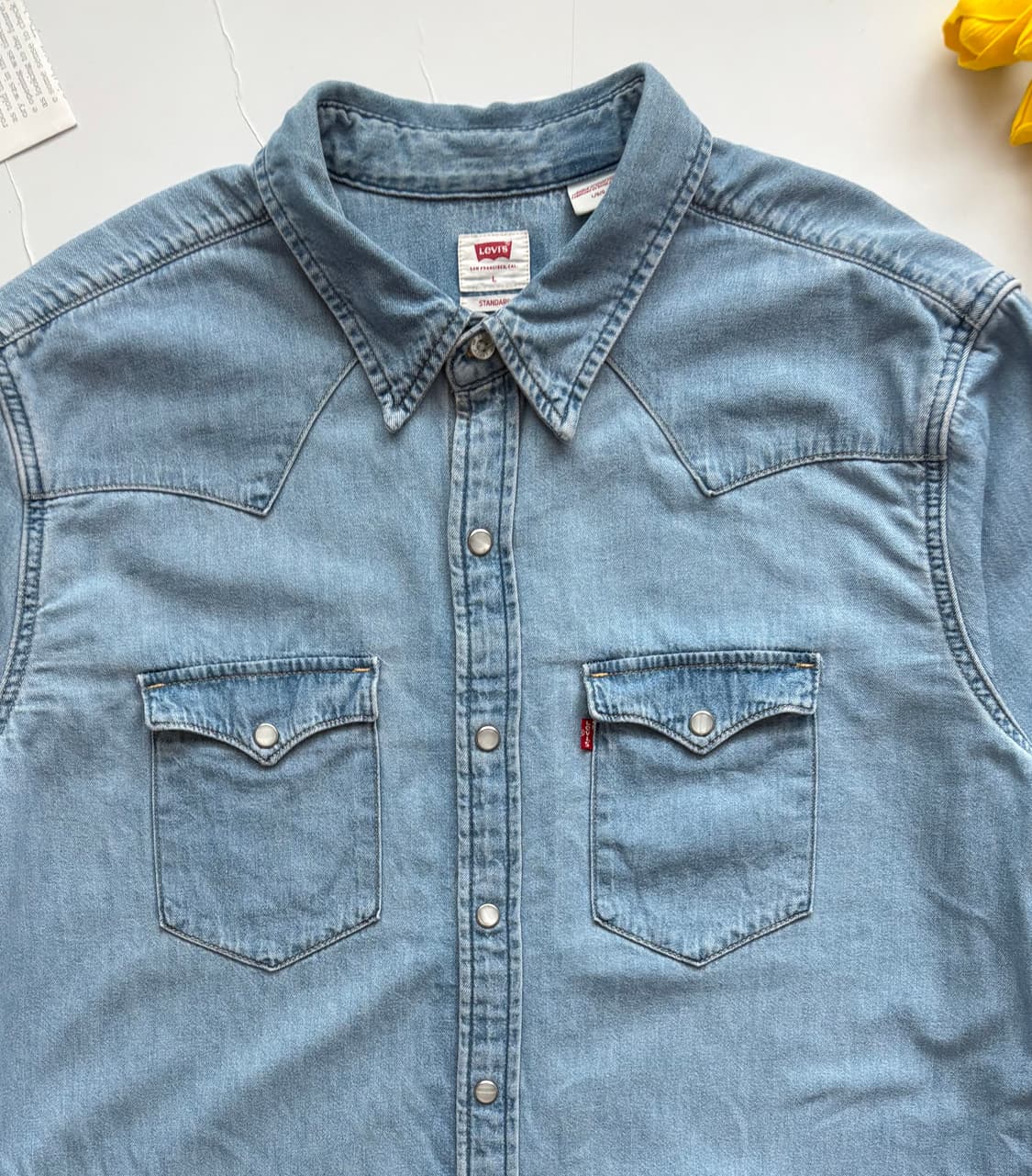 Levi's 리바이스 데님 웨스턴 셔츠 상품이미지4