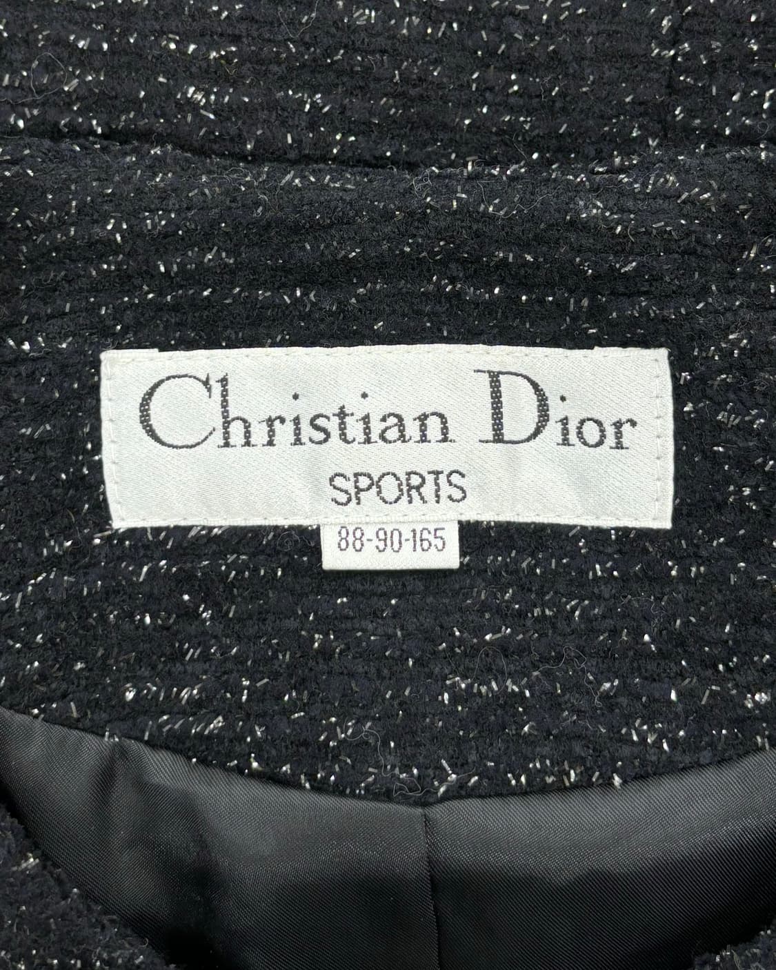 크리스찬 디올 블랙 트위드 금장 자켓 상품이미지7