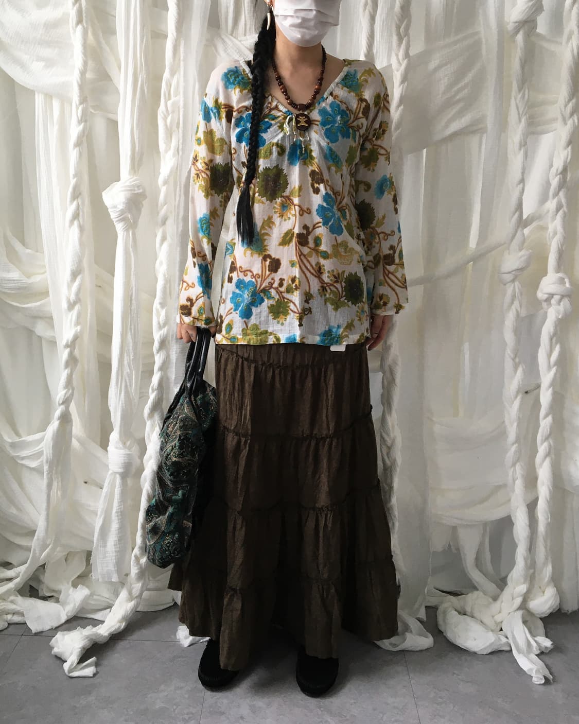 Pattern point blouse 상품이미지6