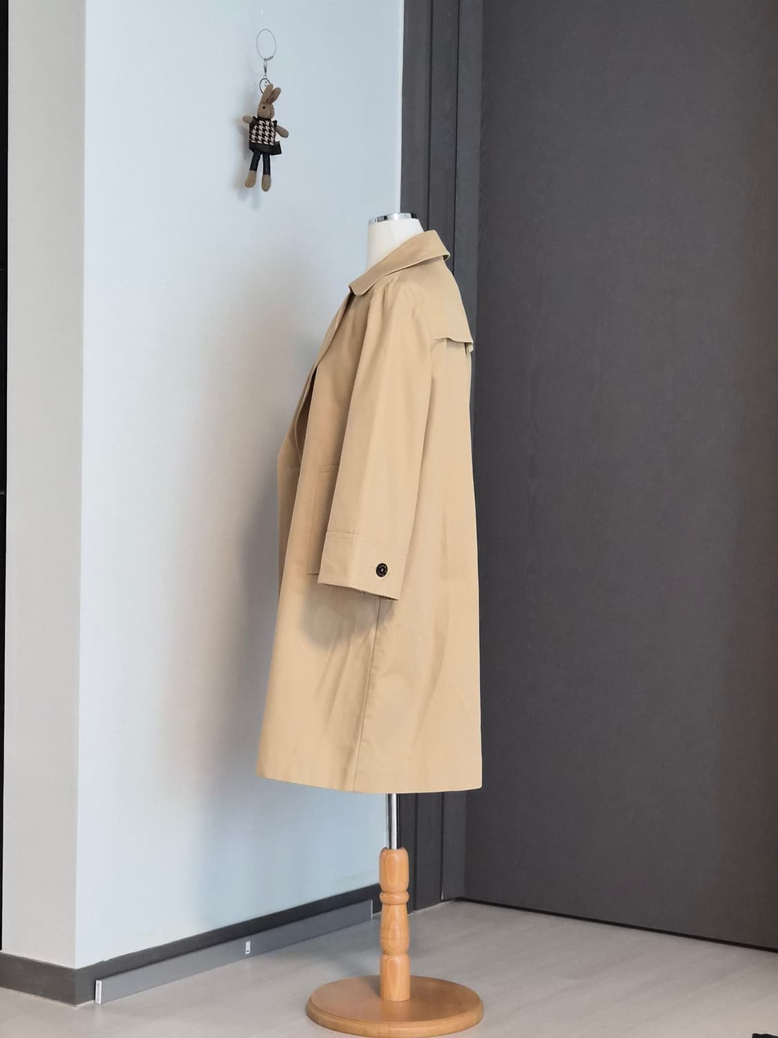 [Sandro] 산드로 베이지 더블 버튼 트렌치코트 (사이즈 36) 상품이미지4