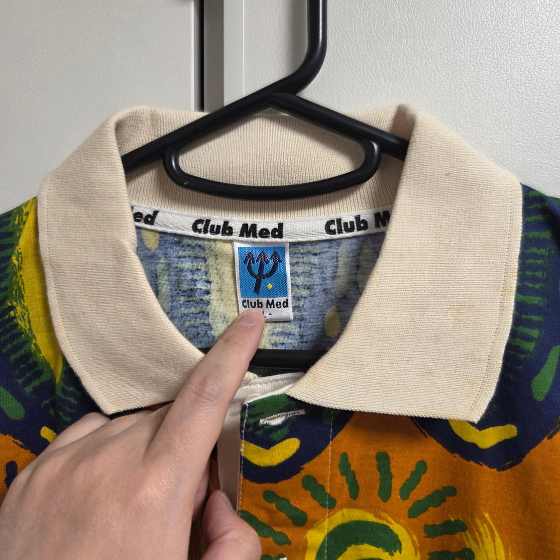 Club Med 빈티지 카라 반팔티셔츠 L(100) 상품이미지3