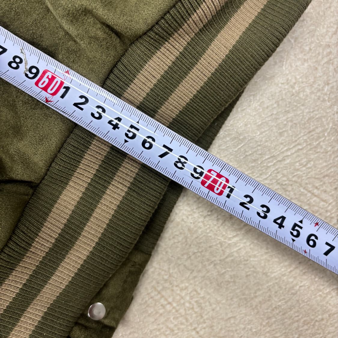 빈티지 올드스쿨 그린 바시티 자켓 상품이미지4