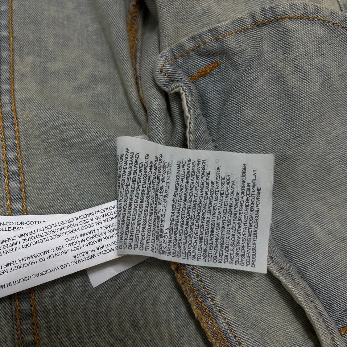 자라 맨 워싱 데님 트러커 자켓 M 상품이미지7