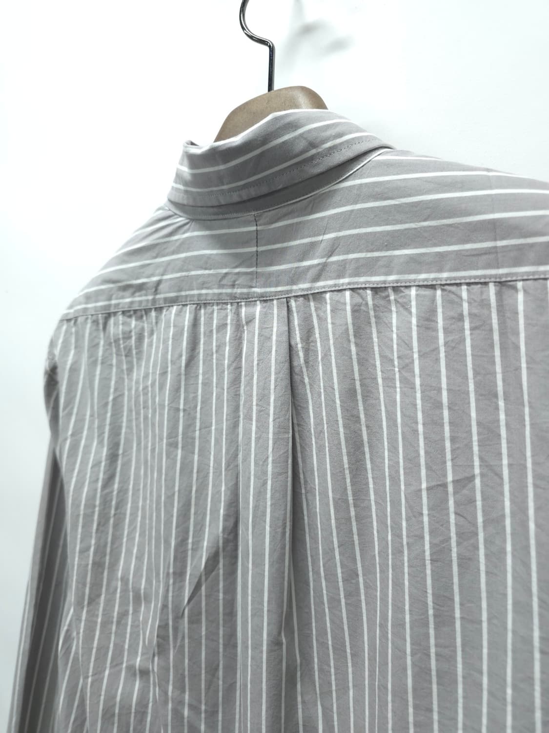 폴로 랄프로렌 커스텀핏 그레이 스트라이프 셔츠 (L) 상품이미지9