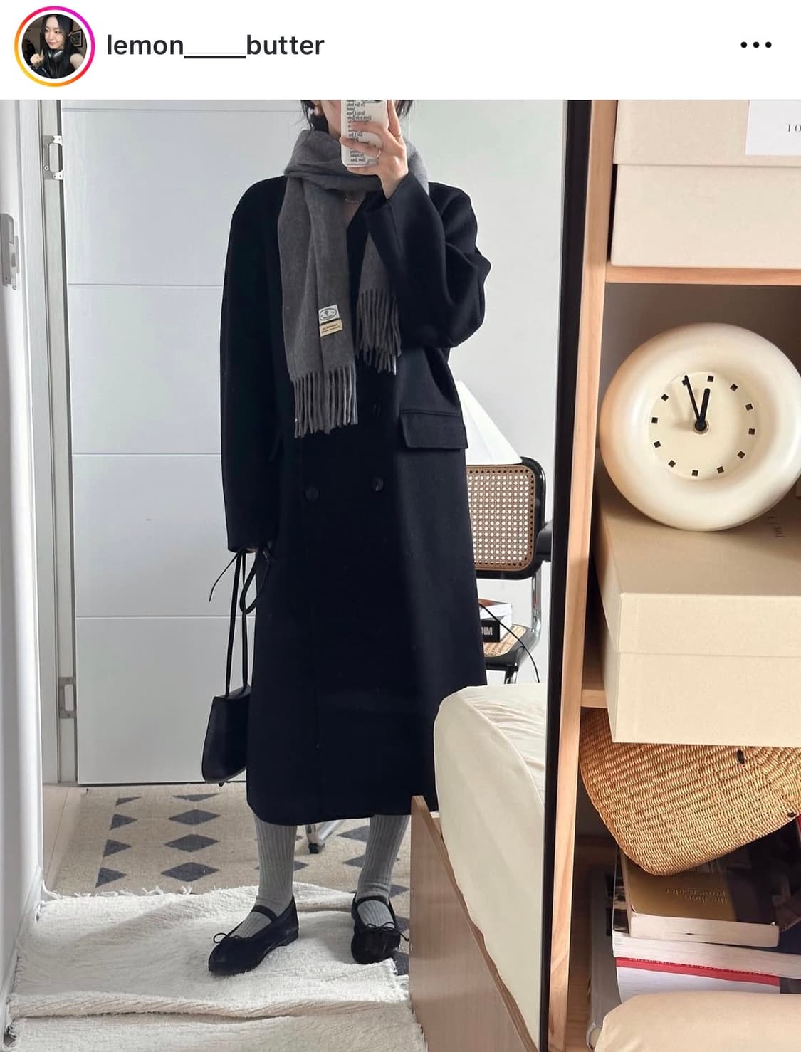 노멜렛 이자벨 테일러드 블랙코트 (1사이즈) Nomelet 상품이미지5