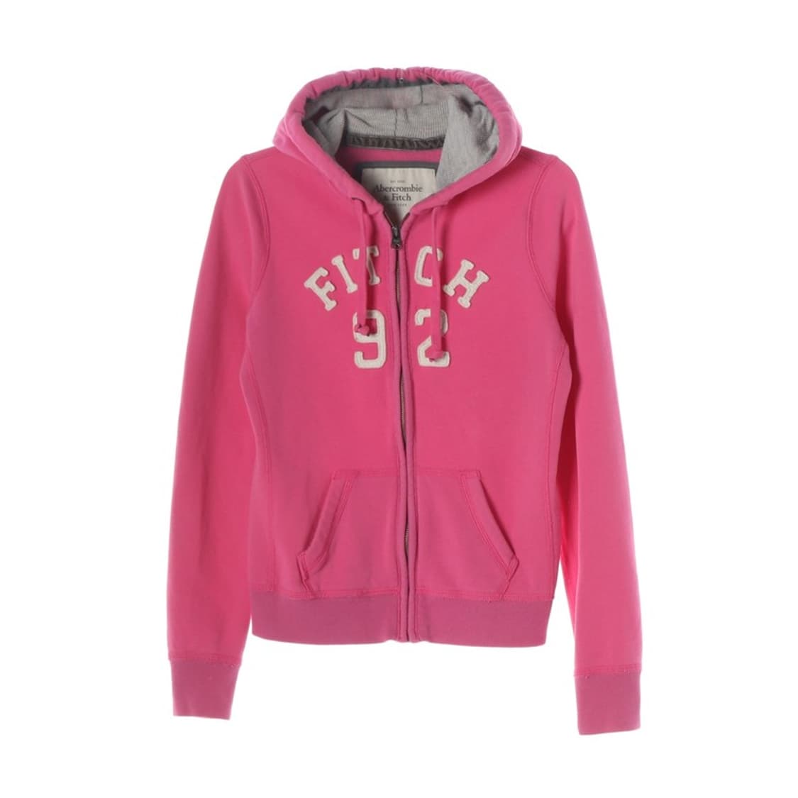 아베크롬비 앤 피치 빅로고 핑크 빈티지 후드 집업 M 상품이미지1