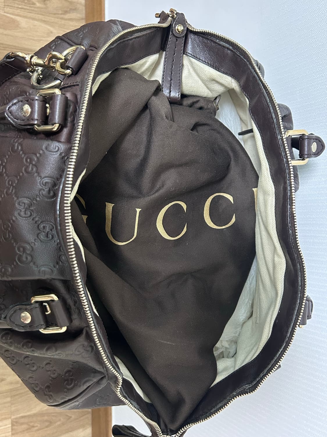 구찌 씨마 숄더백 브라운  상품이미지3