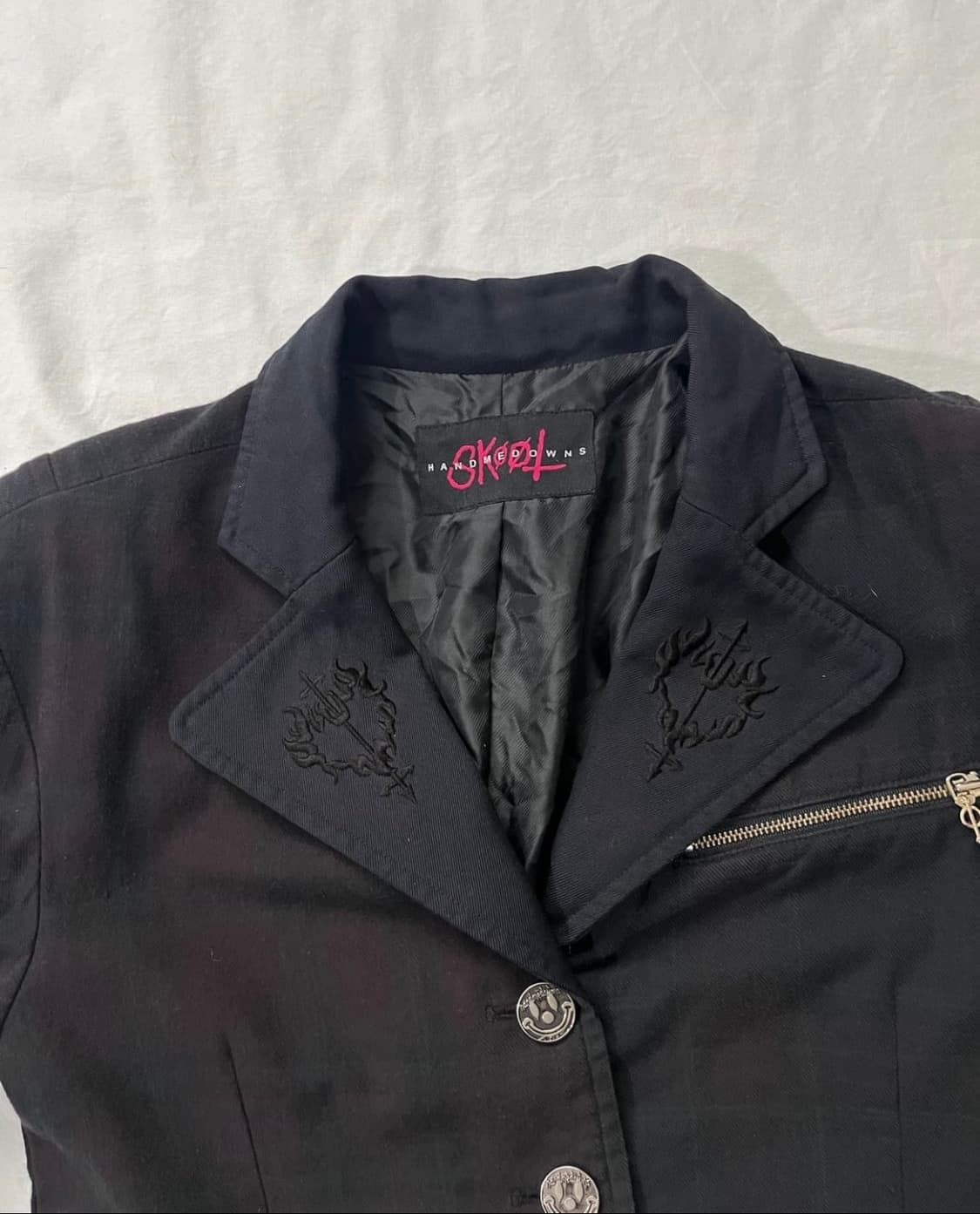 Skoot 스쿠웃 본디지 크롭컷 벨트 자켓 펑크룩 락시크 상품이미지5