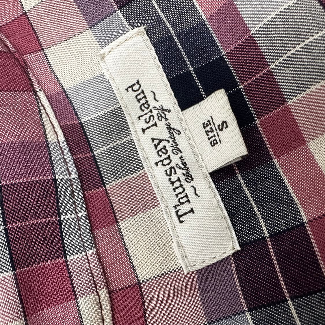 Thursday Island 써스데이 아일랜드 여성 체크 롱 원피스 S 상품이미지4