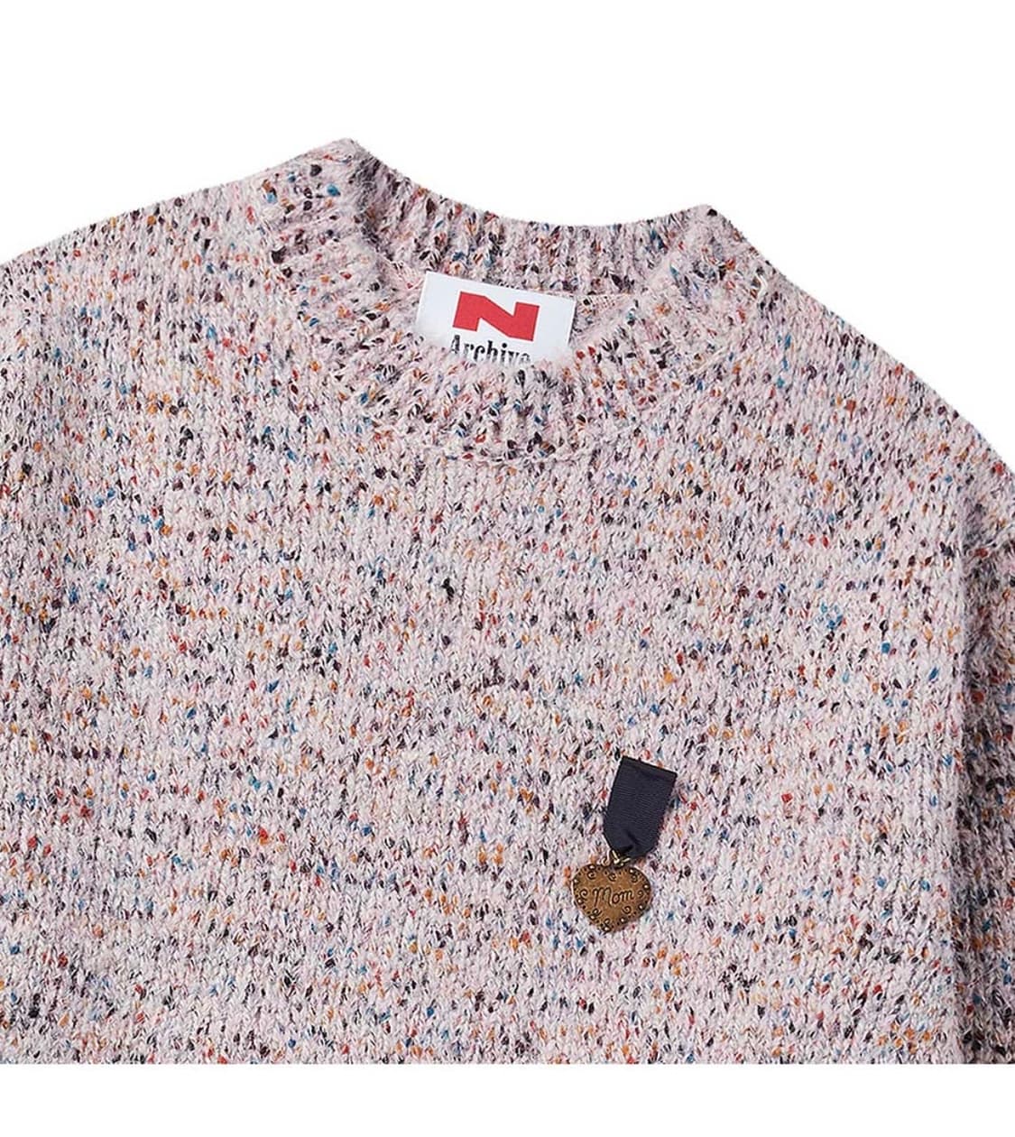 N Archive badge wool blended knit (M) 상품이미지5