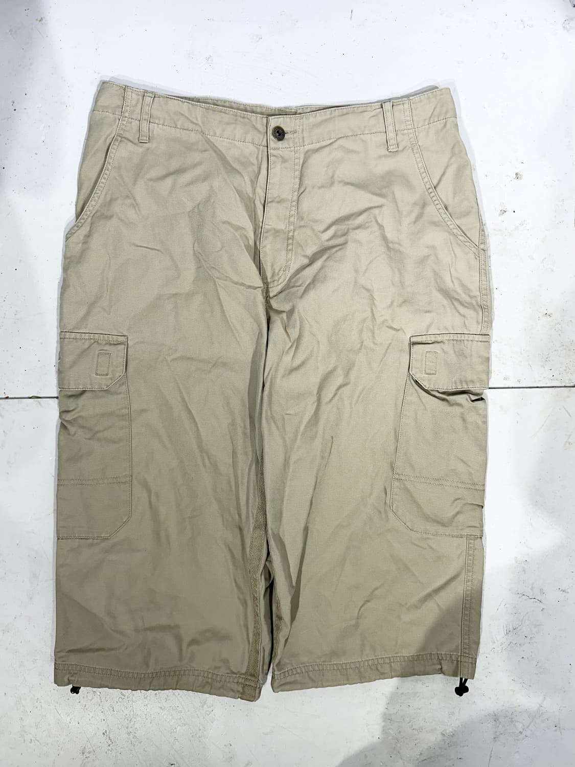 00s 나이키 베이지 버뮤다 반바지 오버핏 와이드 카고 팬츠 XL  상품이미지4