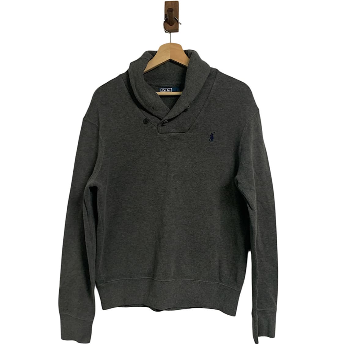 폴로 랄프로렌 숄카라 코튼 니트 M 상품이미지1