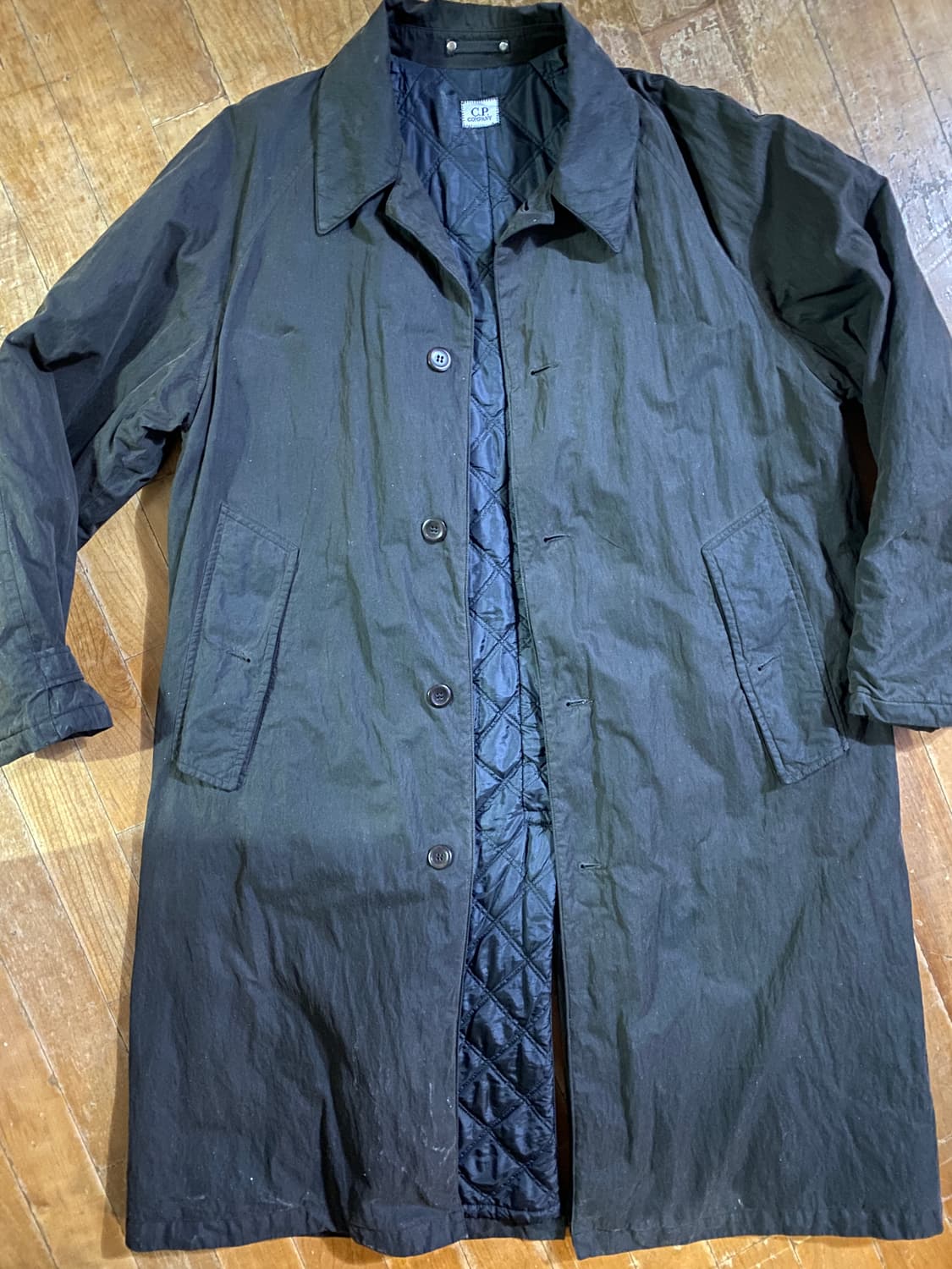 C.P. Company 남성 가먼트다잉 다크브라운 코트100 상품이미지1