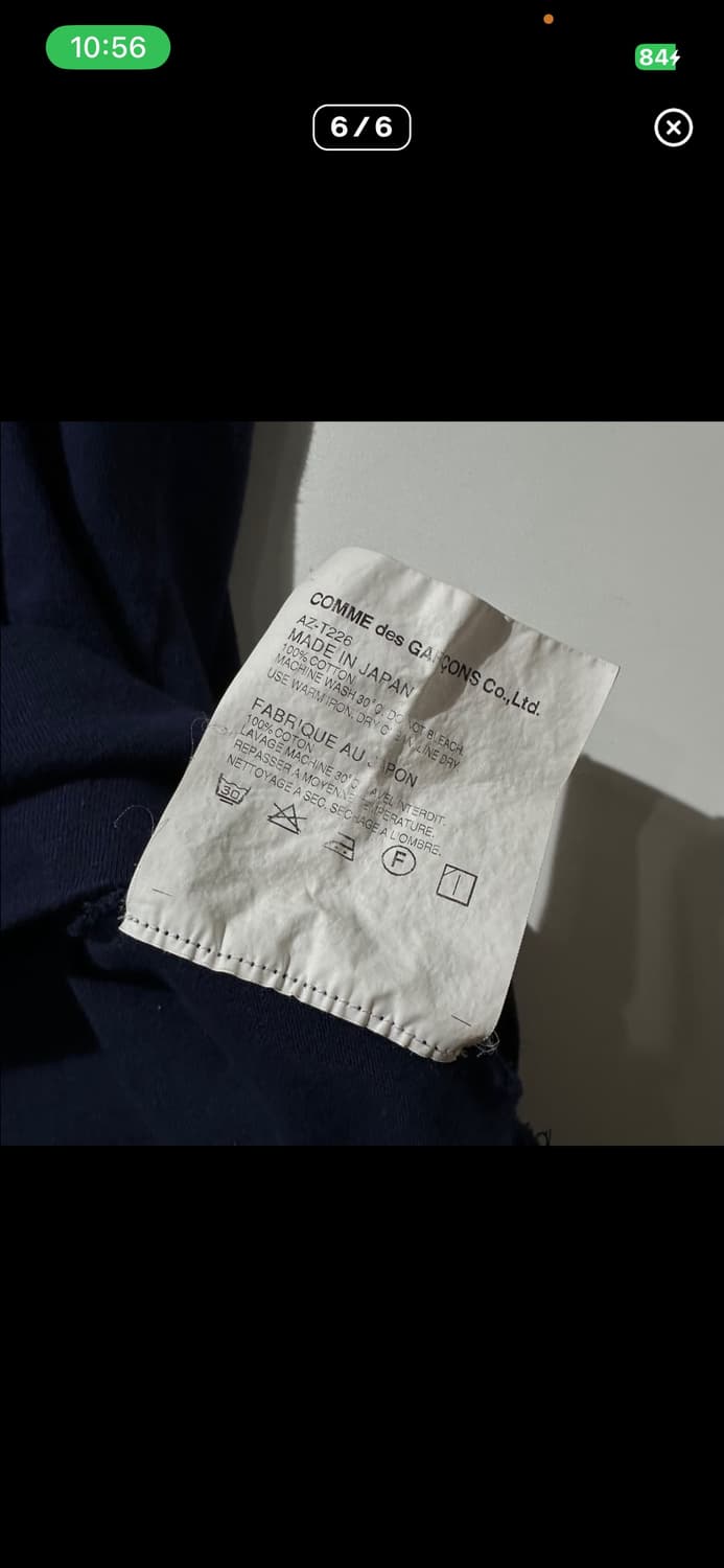 Comme des Garcons 꼼데가르송 플레이 더블 하트 와펜 반 팔 상품이미지6