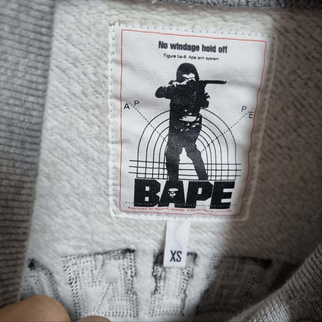 ( XS ) 베이프 그레이 스타디움 자켓 상품이미지6