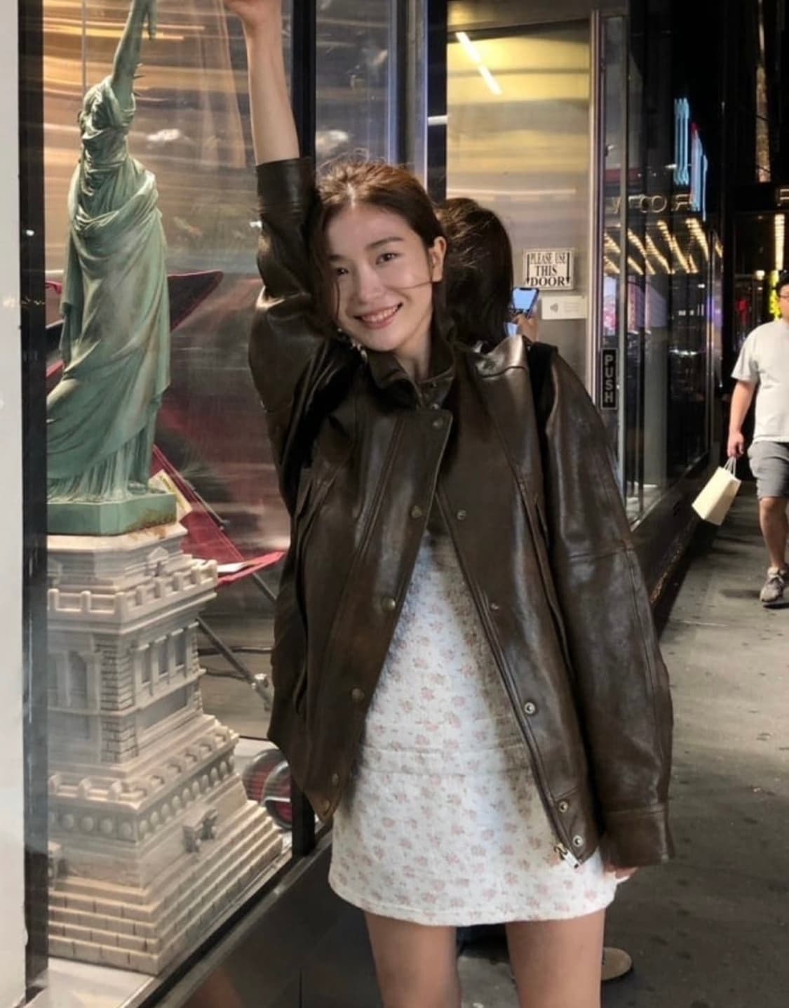 더바넷 브라운스테인 레더 모터사이클 가죽자켓 상품이미지3