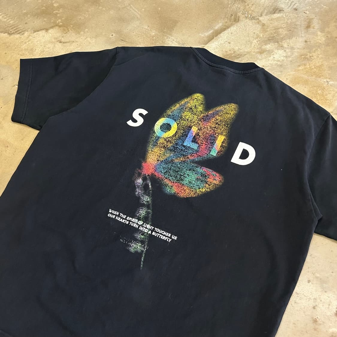 48 솔리드옴므 블랙 반팔티 상품이미지1