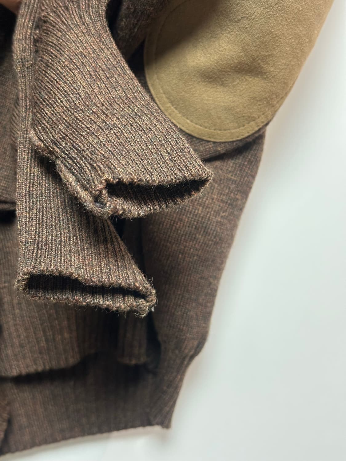 버버리 90s 코만도 브라운 울 패치 니트 상품이미지3