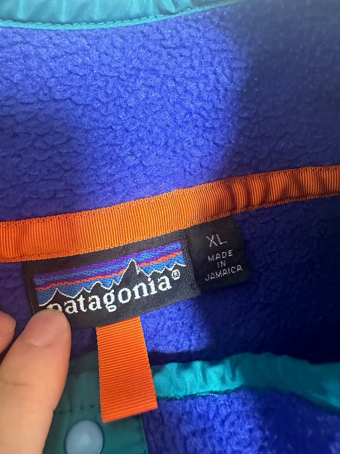 (XL)90s 파타고니아 빈티지 신칠라 팝 블루 김원중 상품이미지3