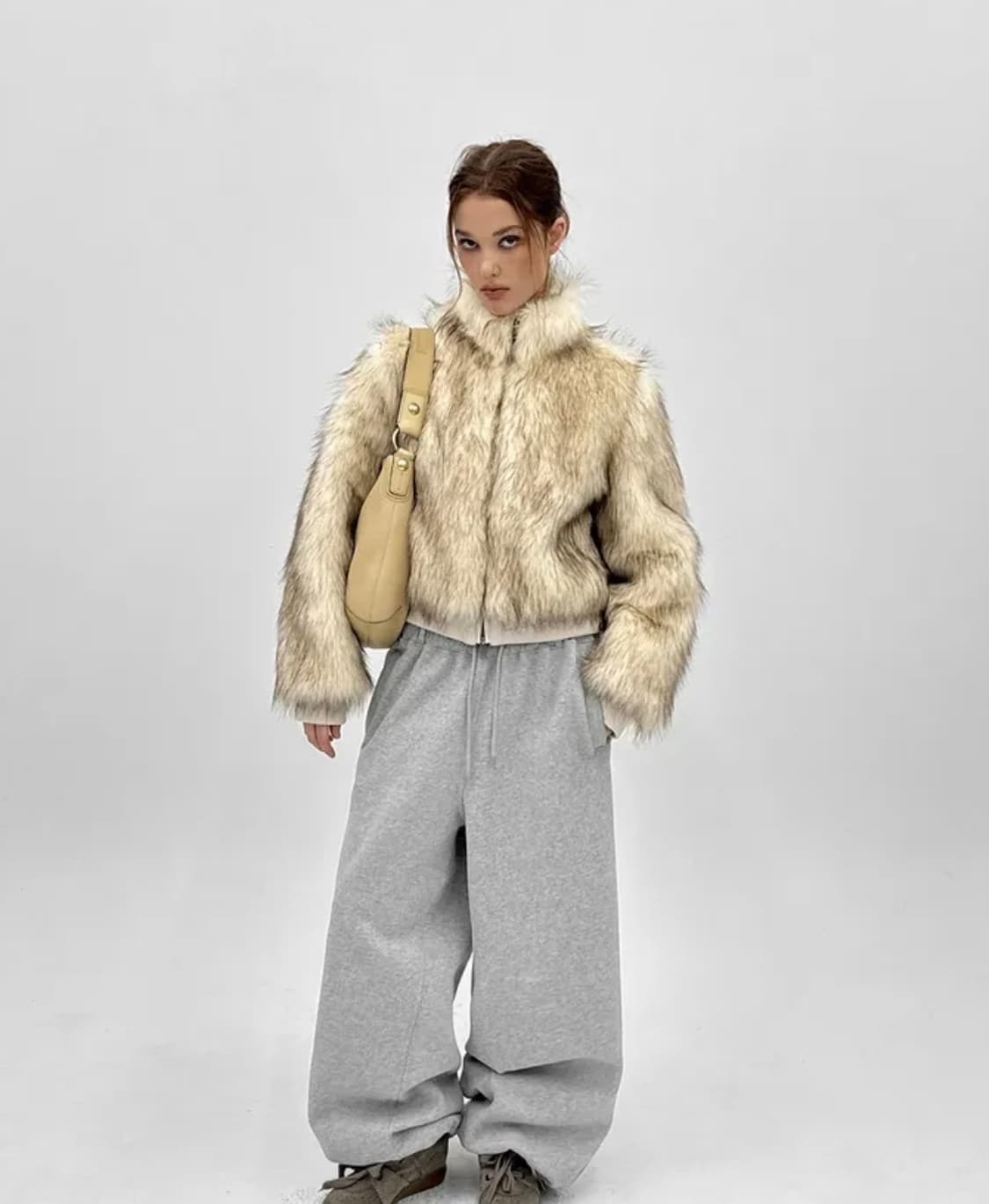 블랙업 투톤퍼 하이넥 점퍼 상품이미지2