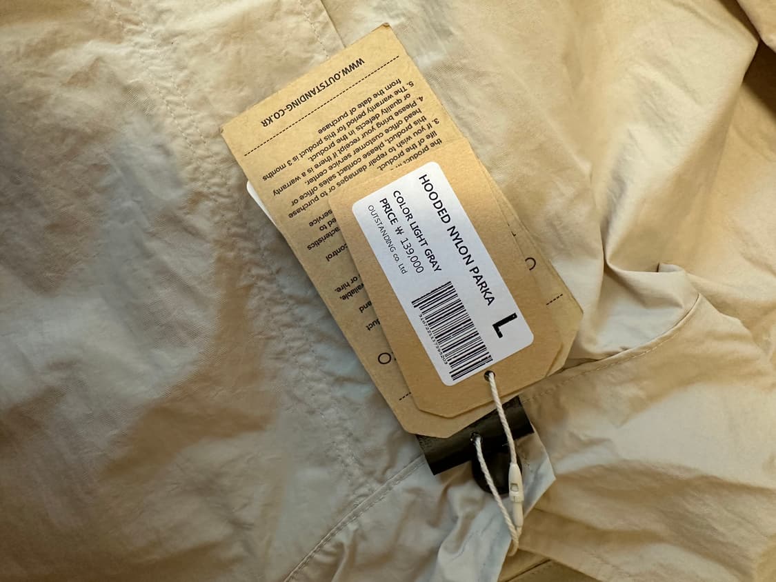 아웃스탠딩 나일론 후드개파카 상품이미지3