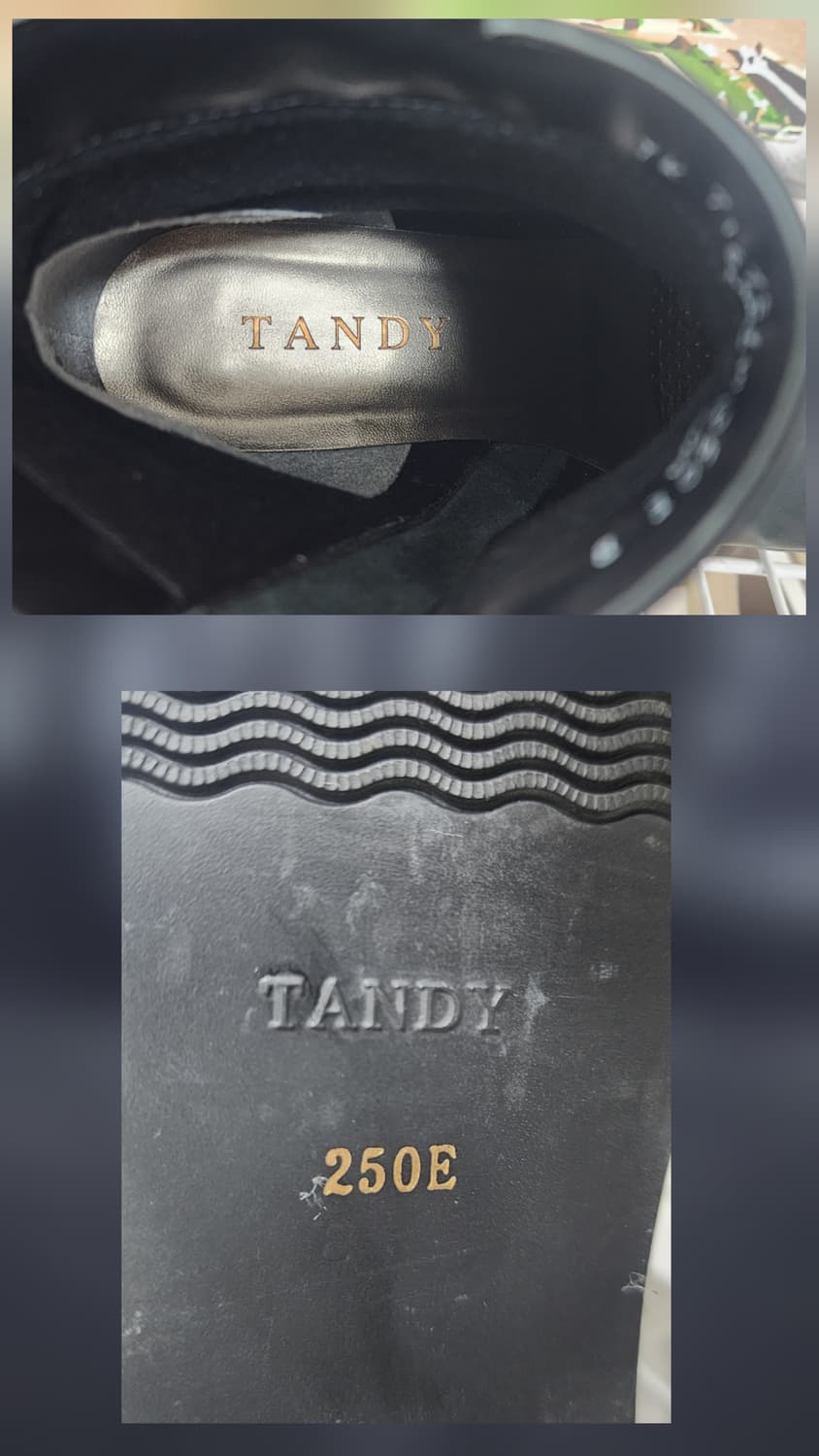 탠디 여성앵클부츠 250 블랙 가죽부츠 HD27 상품이미지9