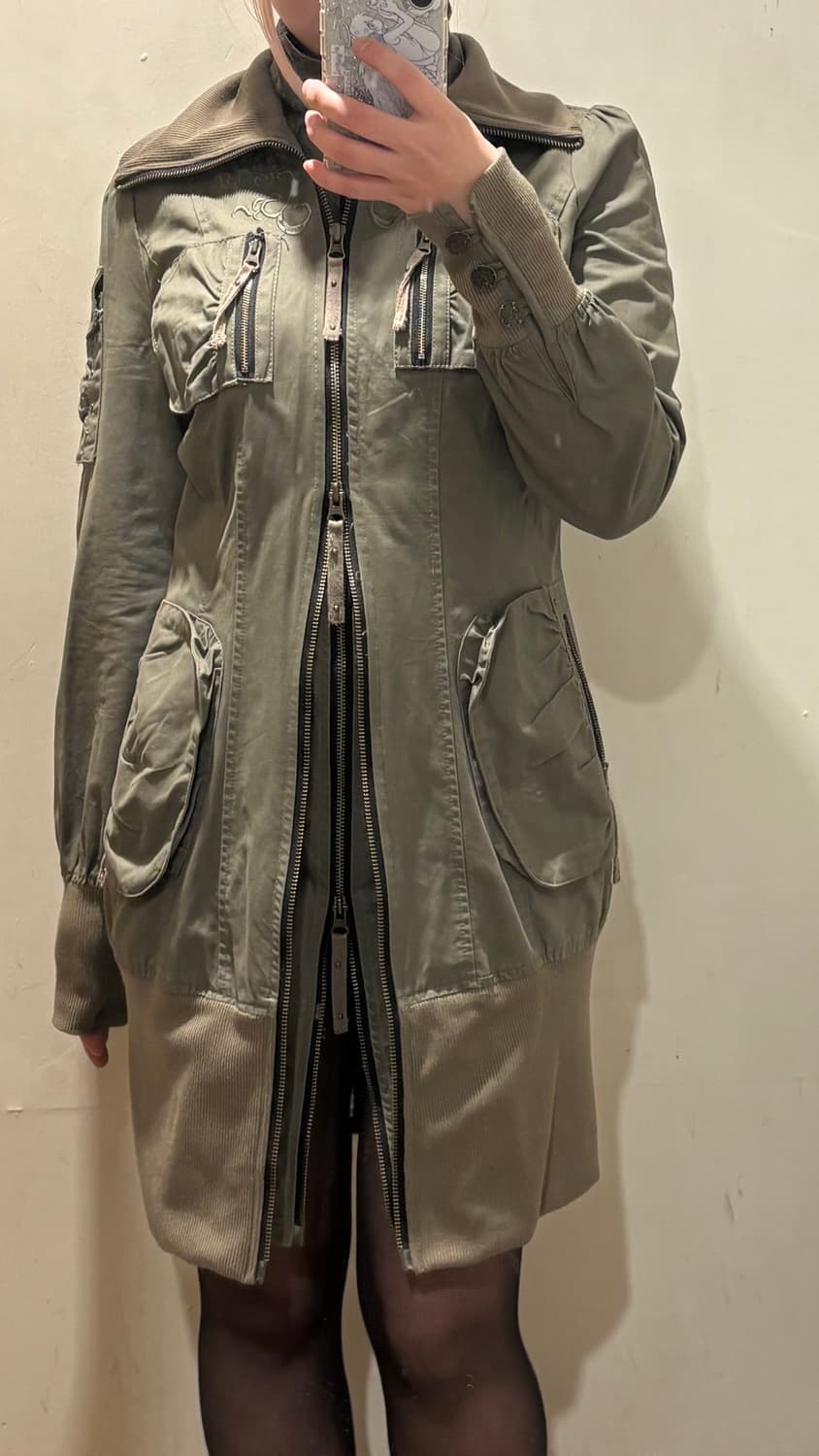 빈티지 ozz croce 오즈온 드래곤자수 야상 재킷 원피스 상품이미지7