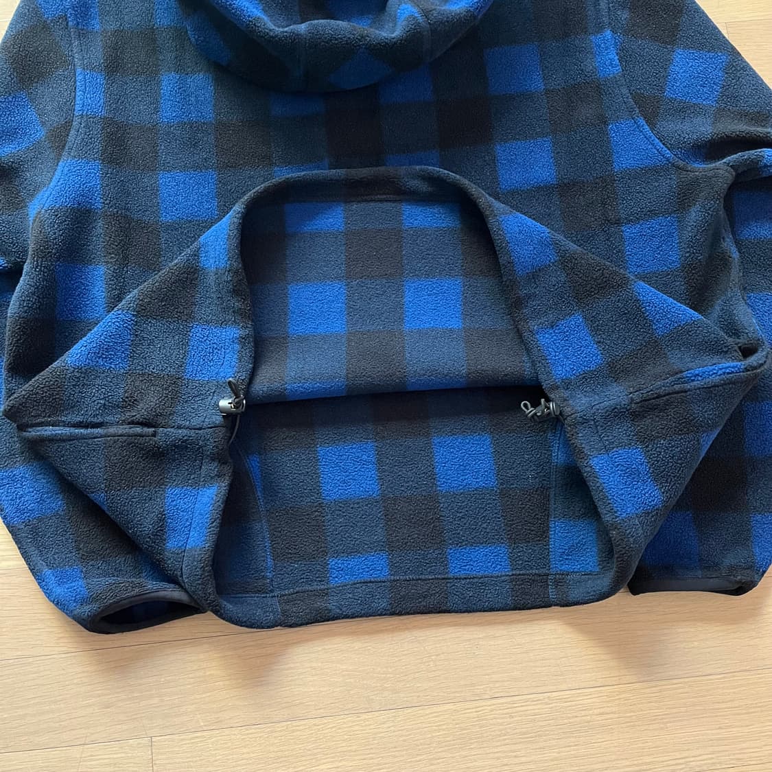 90년대 폴로랄프로렌 플리스 체크 아노락 자켓 미국제조 USA 상품이미지7