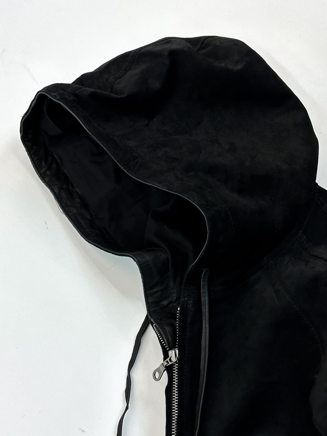 카르페이 램스킨 스웨이드 레더 후드 자켓 상품이미지4