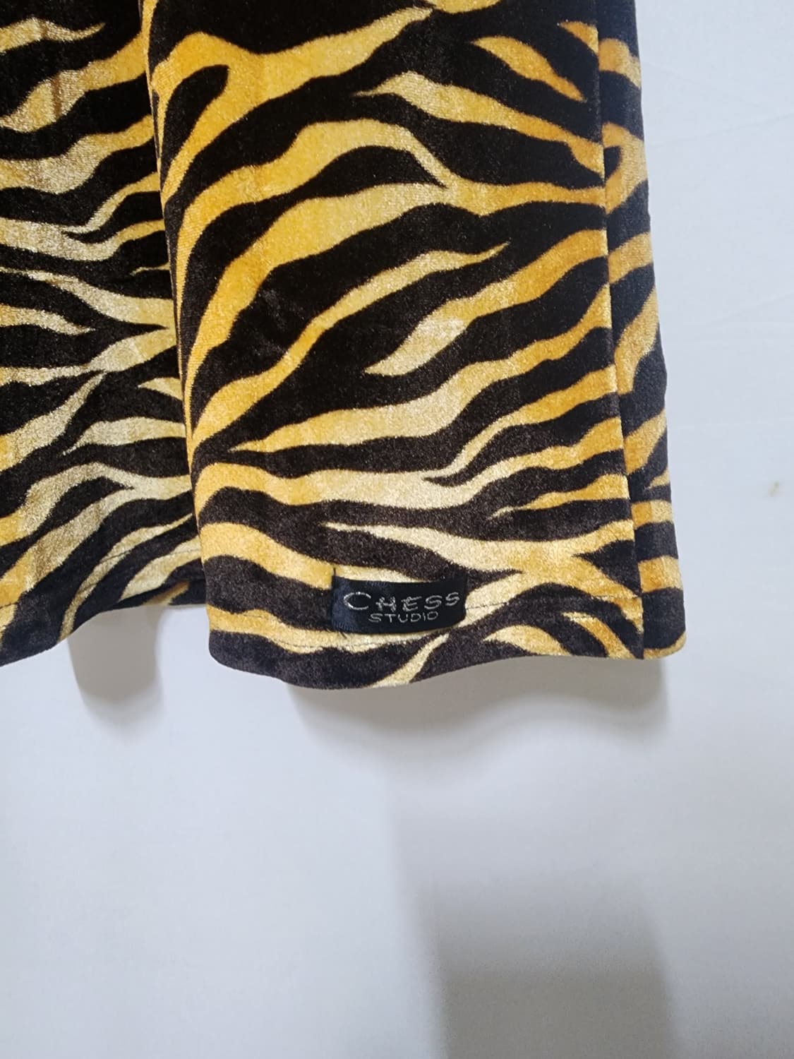 지브라 벨벳 부츠컷 밴딩팬츠 상품이미지2