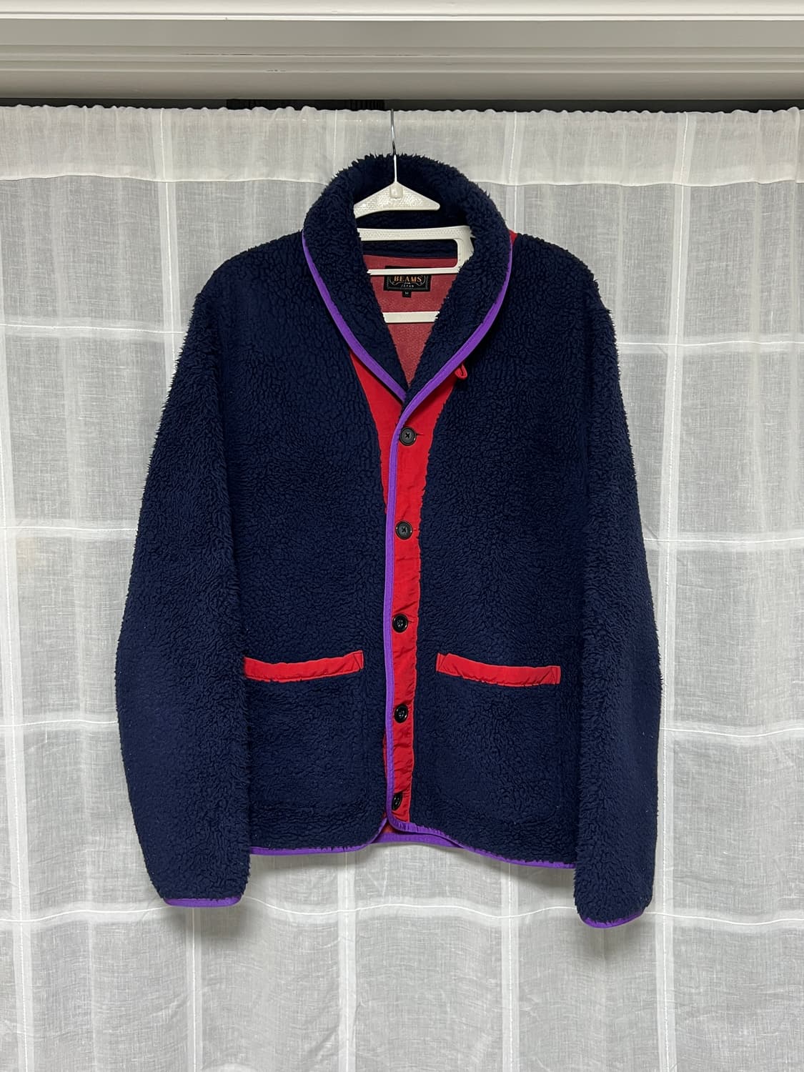 빔즈 숄카라 플리스 자켓 m사이즈 상품이미지1