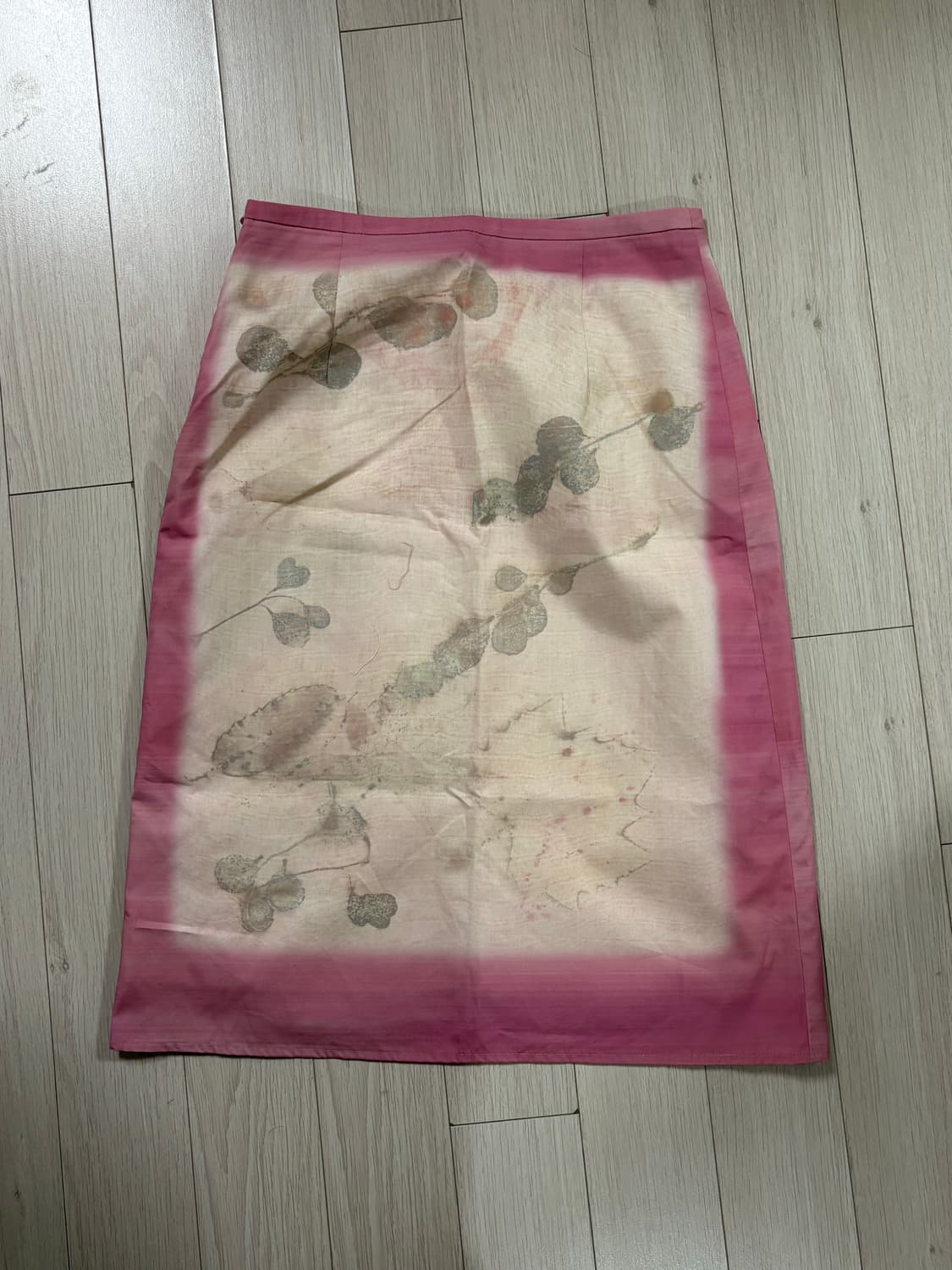 [새상품] teak 티크 스커트 COTTON SKIRT (LEAF PIN 상품이미지4