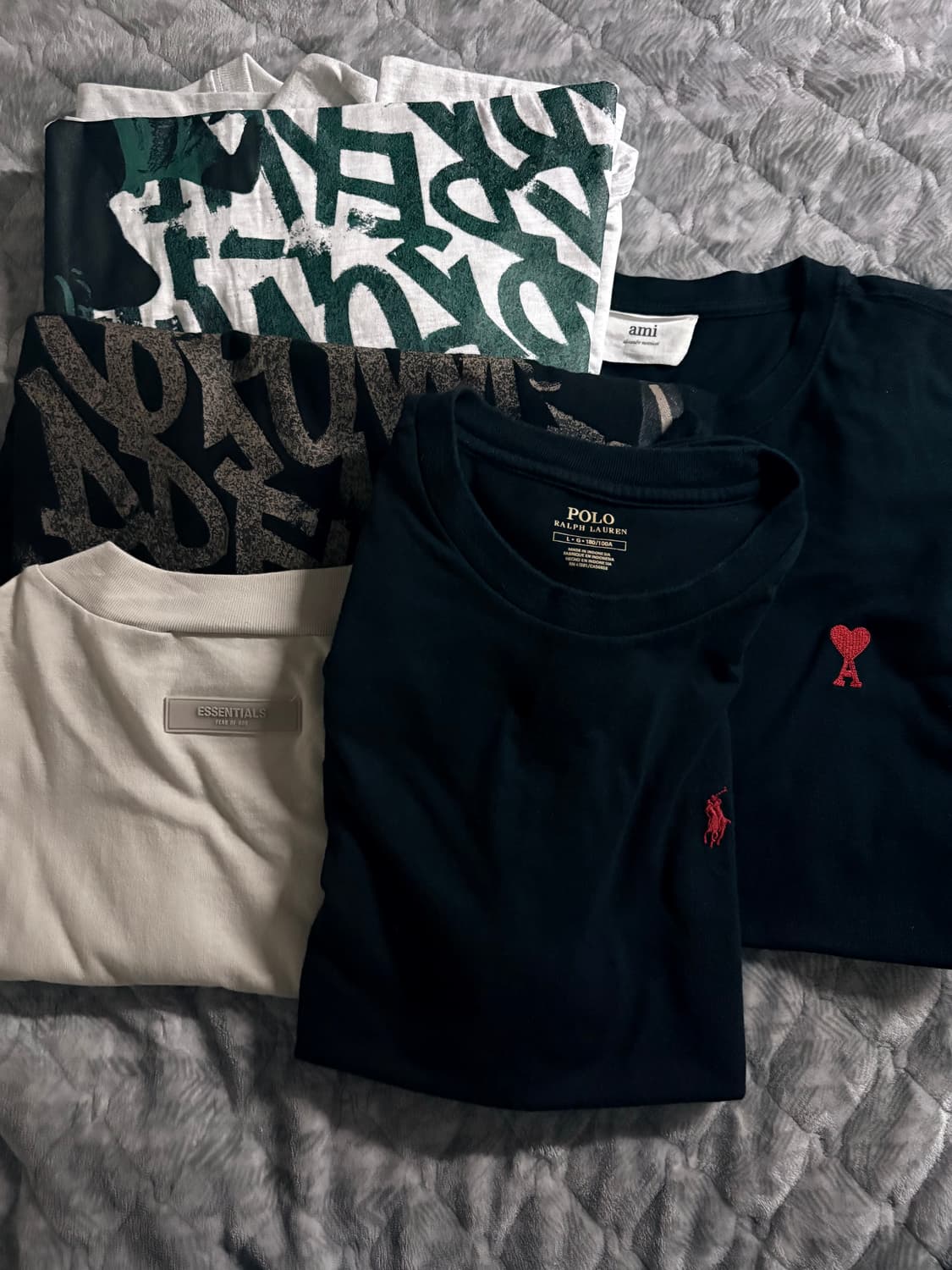 아미, 폴로, 피오갓 등등 반팔 5벌 일괄 급처분!! XL사이즈 상품이미지1