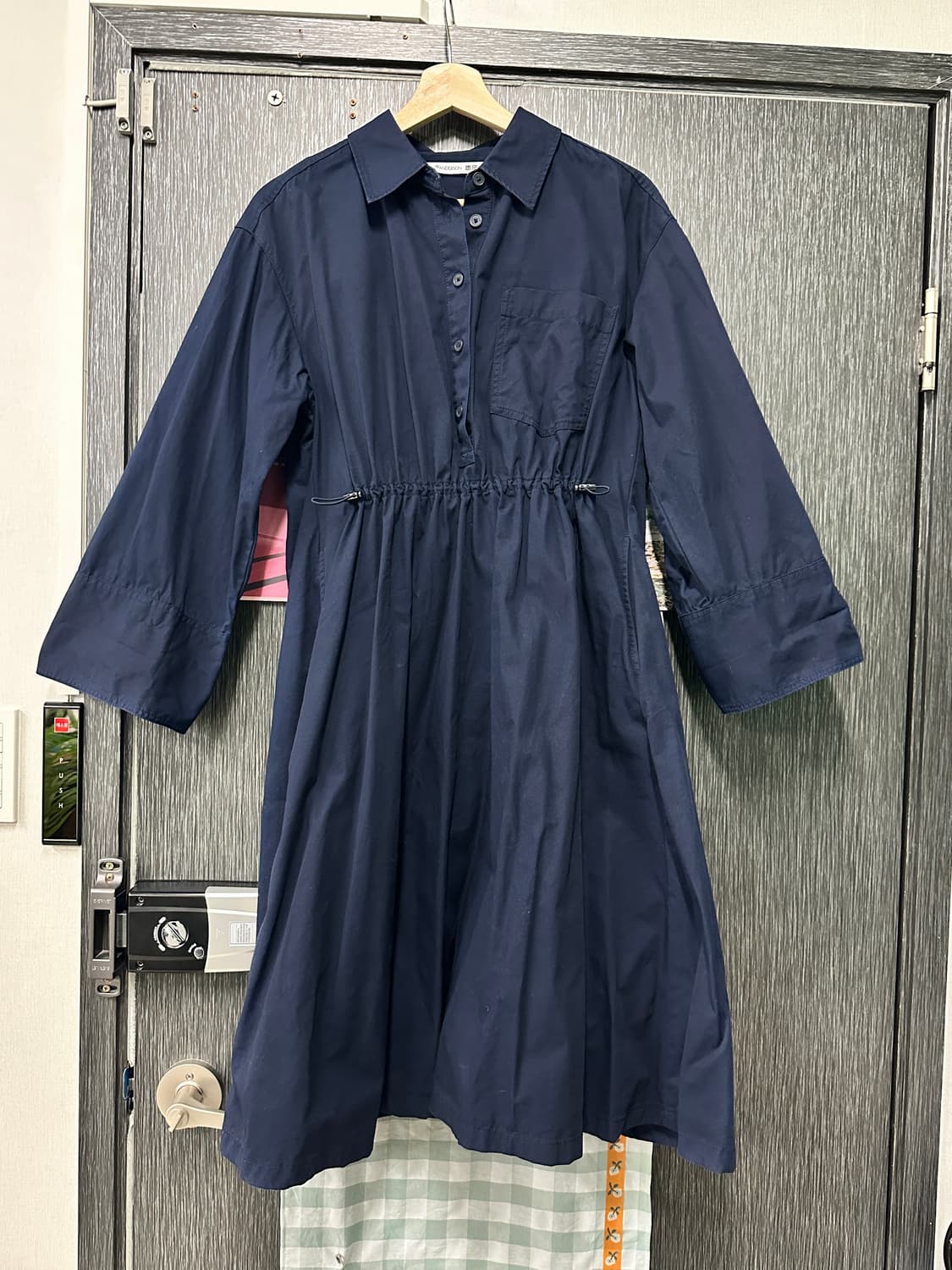 (S size)유니클로 JW앤더슨 코튼 개더 원피스 상품이미지2