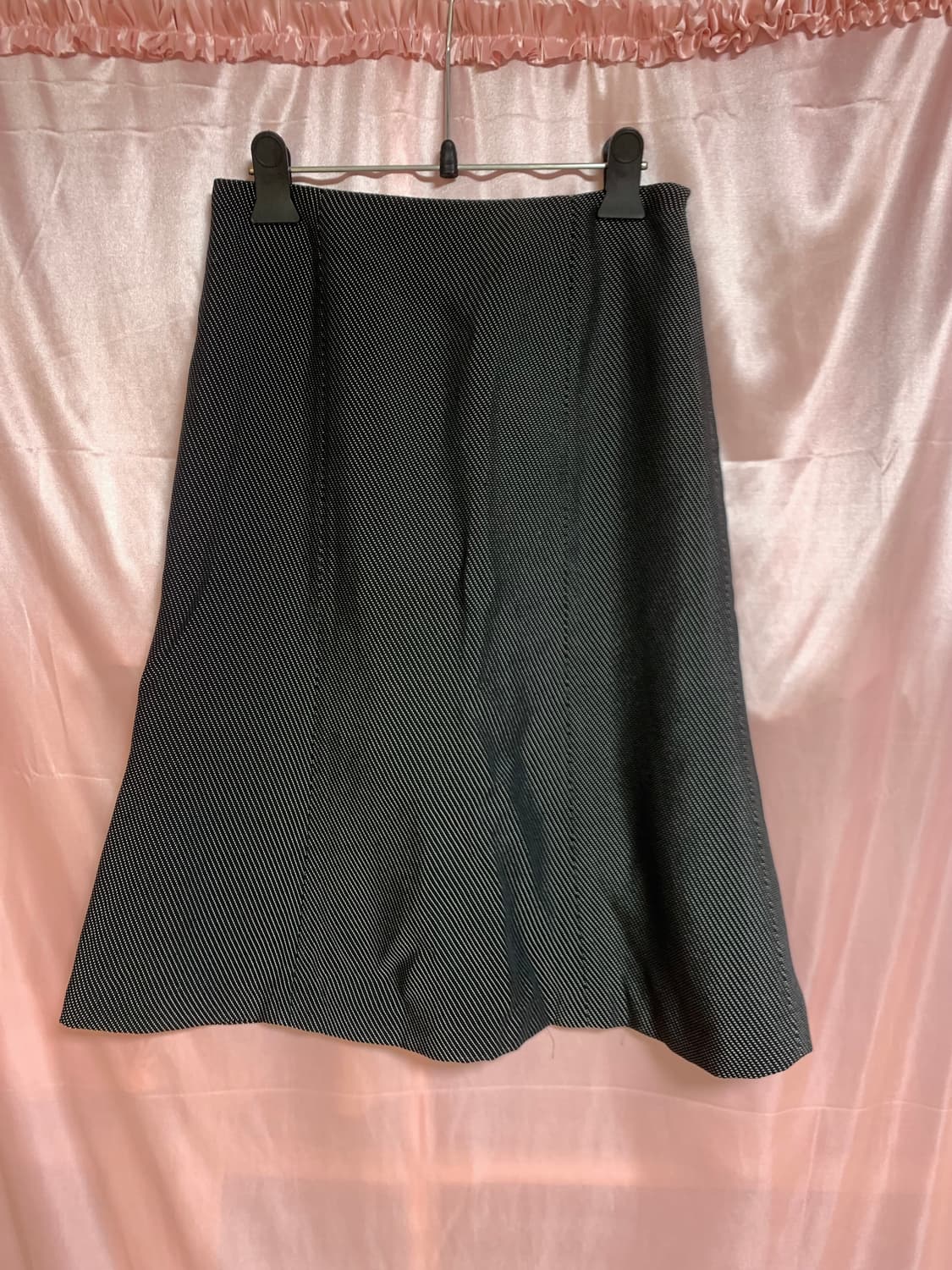 다크네이비 도트 머메이드 미디스커트 빈티지 상품이미지1