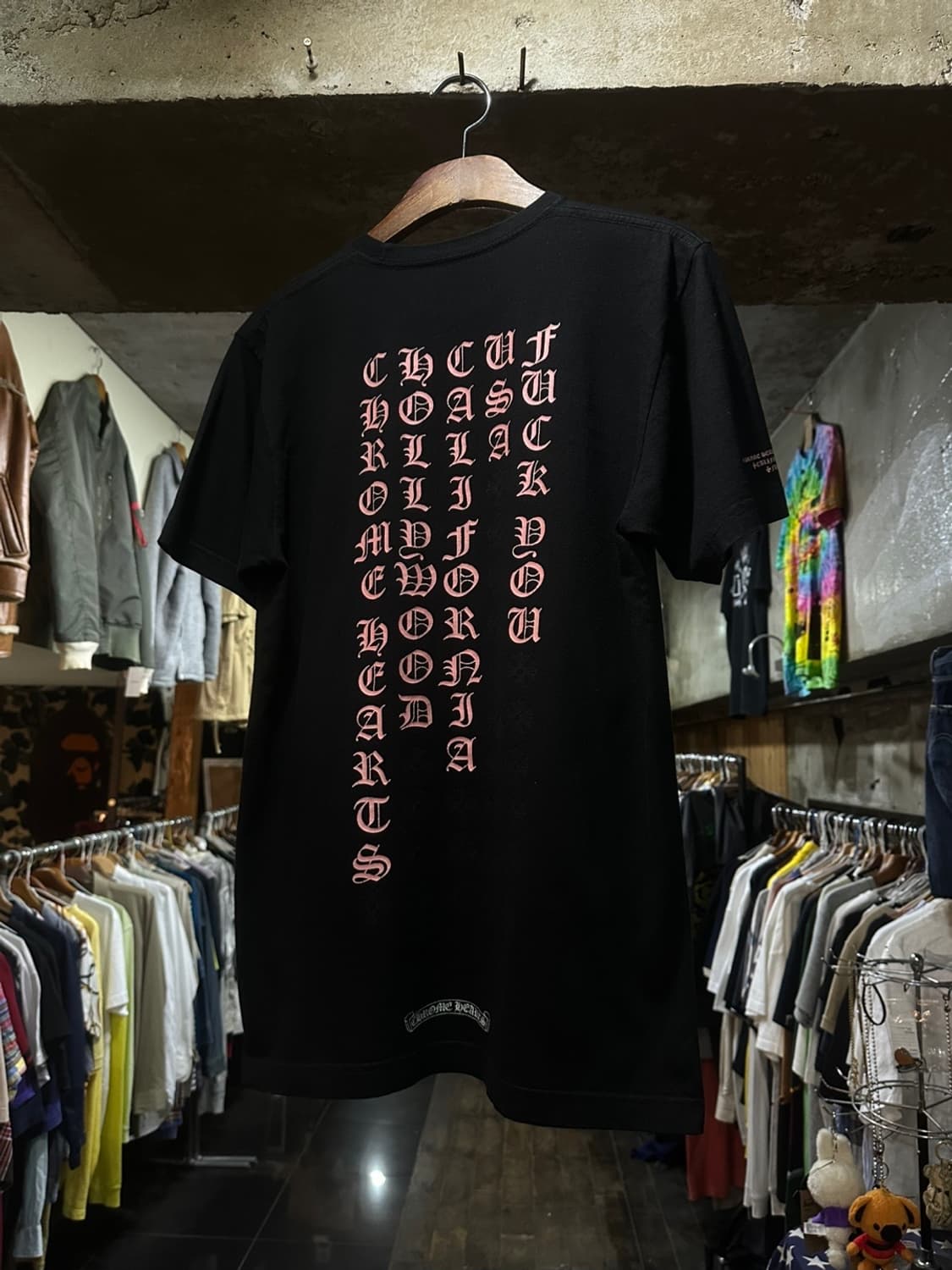 CHROME HEARTS 크롬하츠 레터링 라운드 티셔츠 상품이미지1