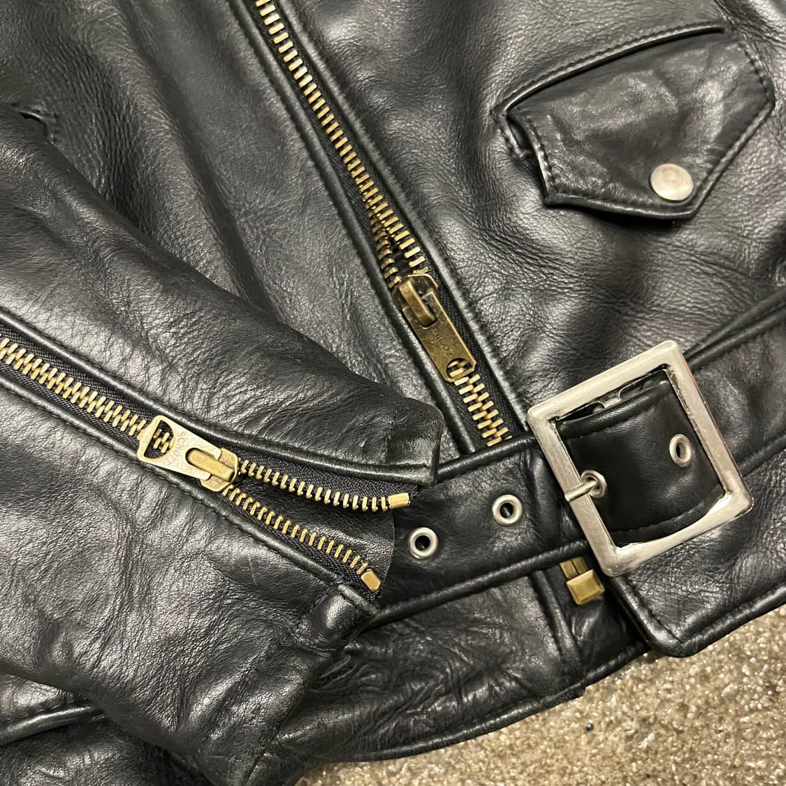 Schott 퍼펙토 더블 라이더 자켓 (100) 상품이미지3