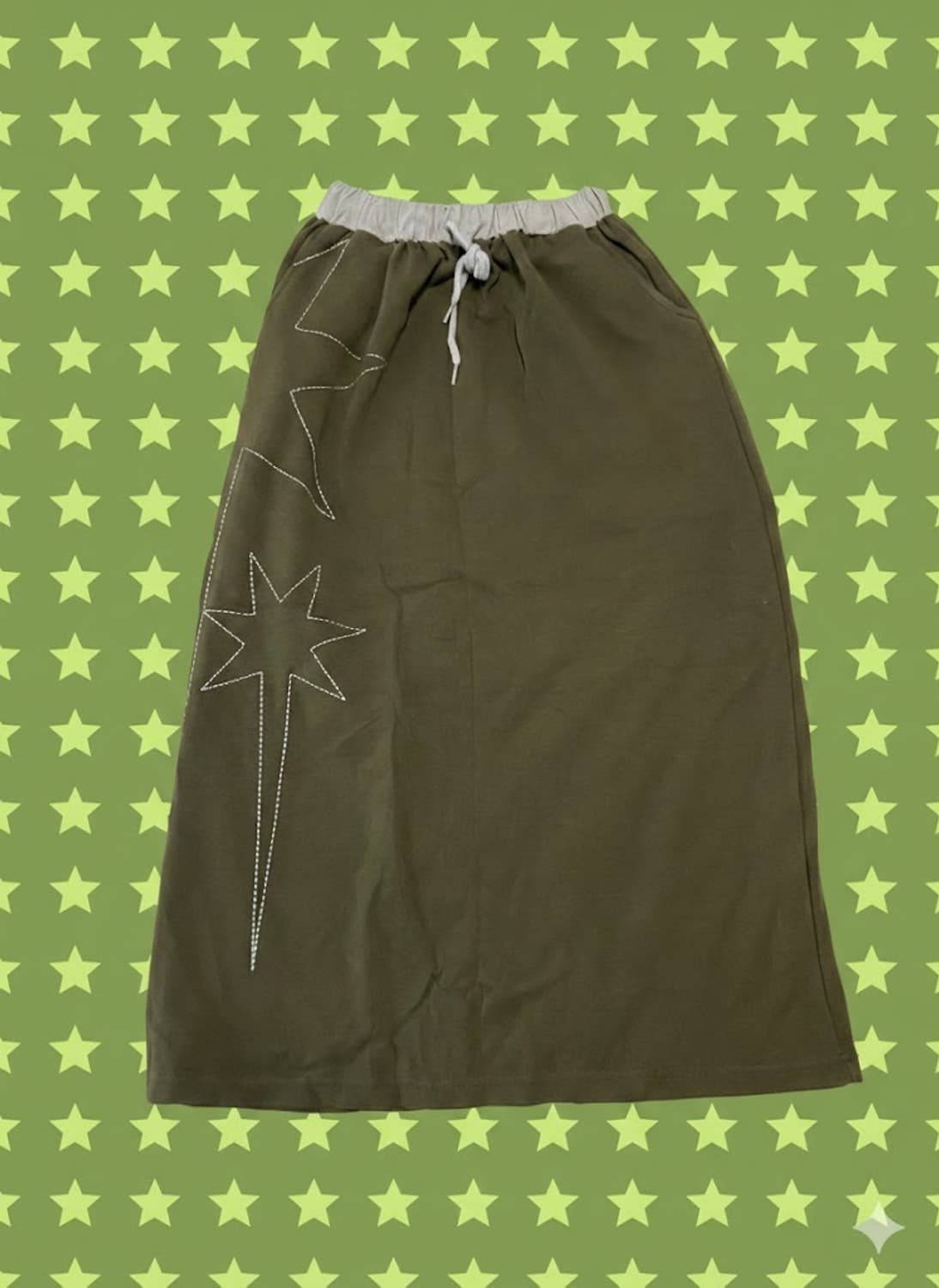 🌟나이스고스트 클럽 빅스타 스웻 롱스커트🌟  상품이미지1