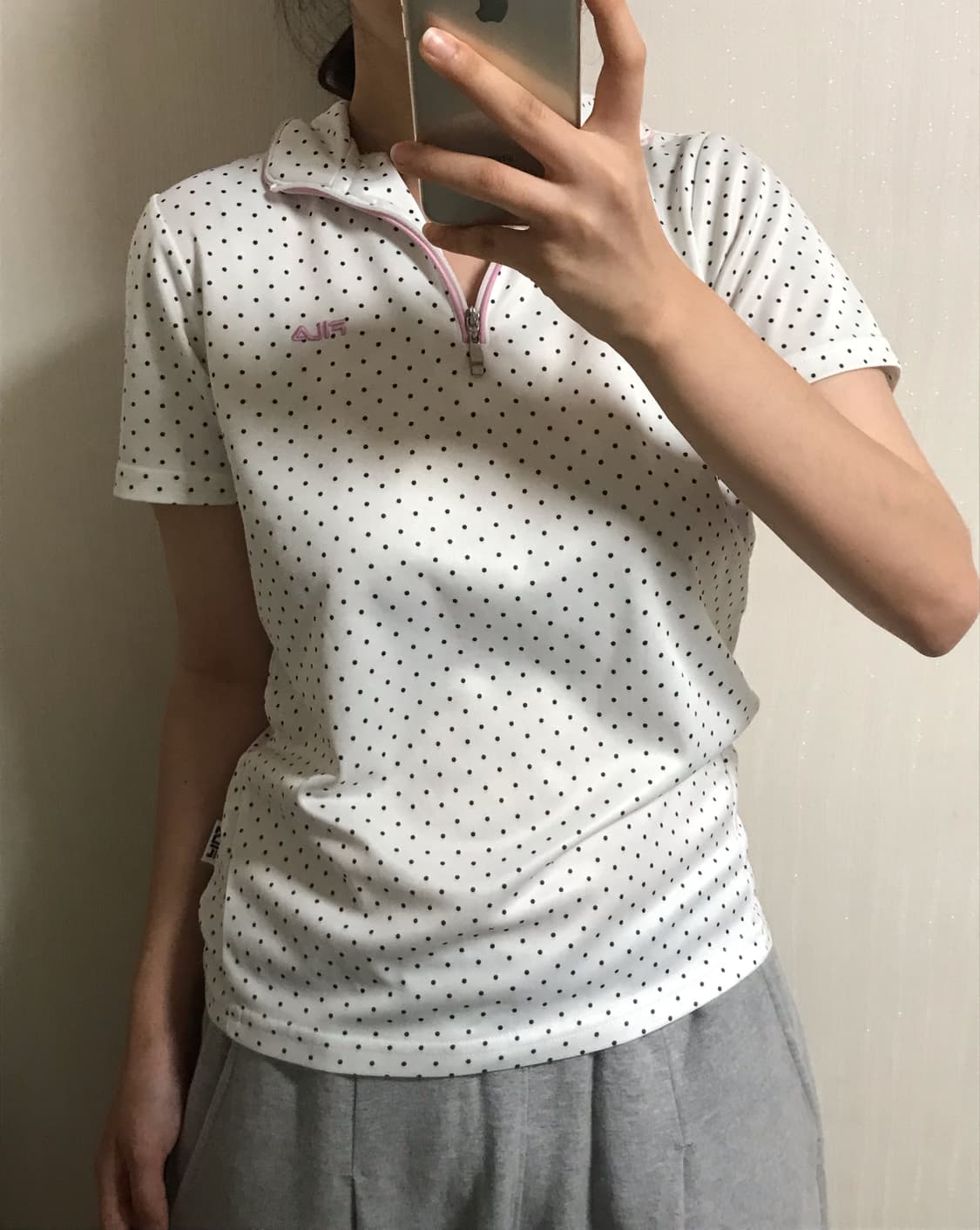 레어 일본빈티지 휠라 도트 땡땡이 반팔 티셔츠 상품이미지1