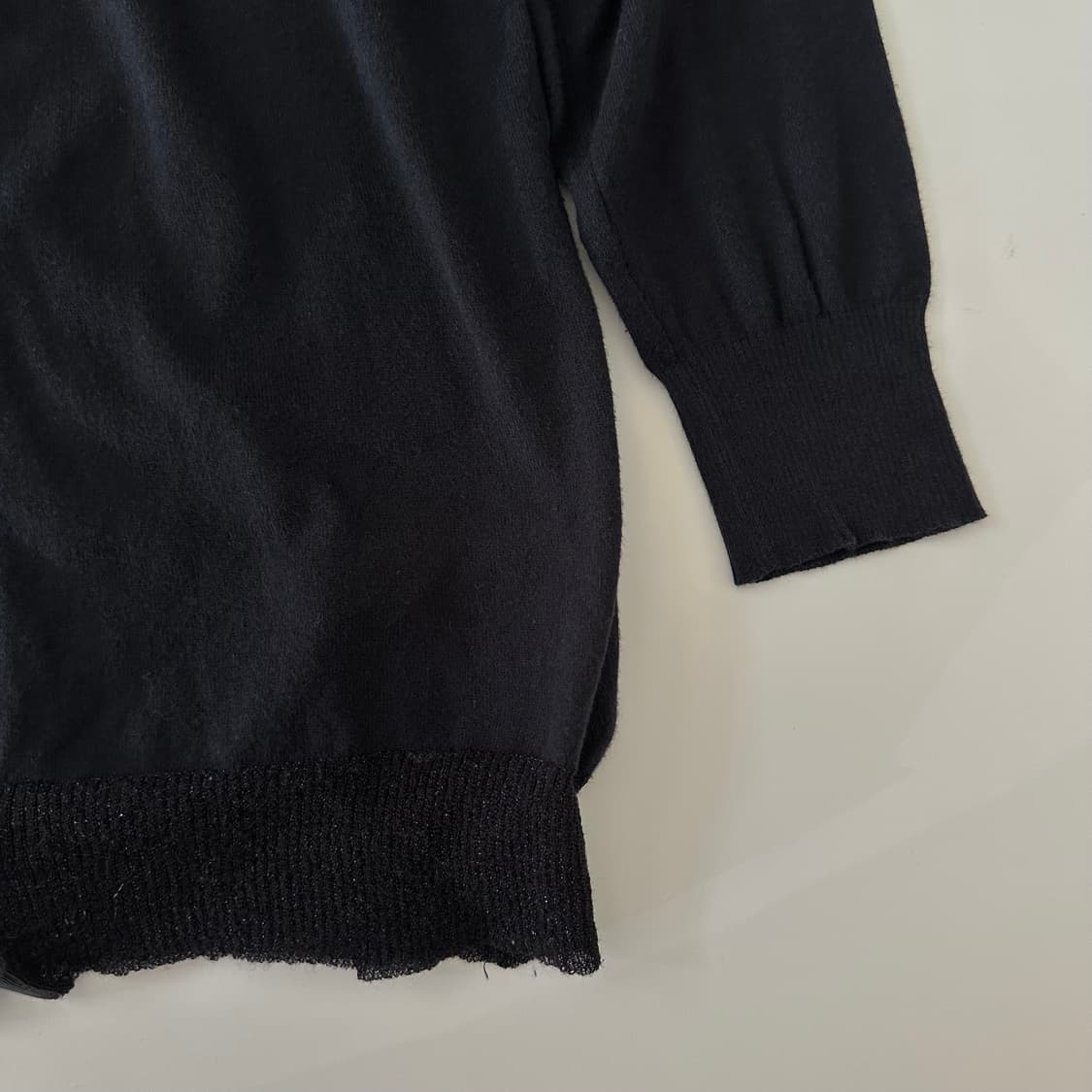 트리콧꼼데가르송 comme des garcons 디테일 칠부 가디건 상품이미지3