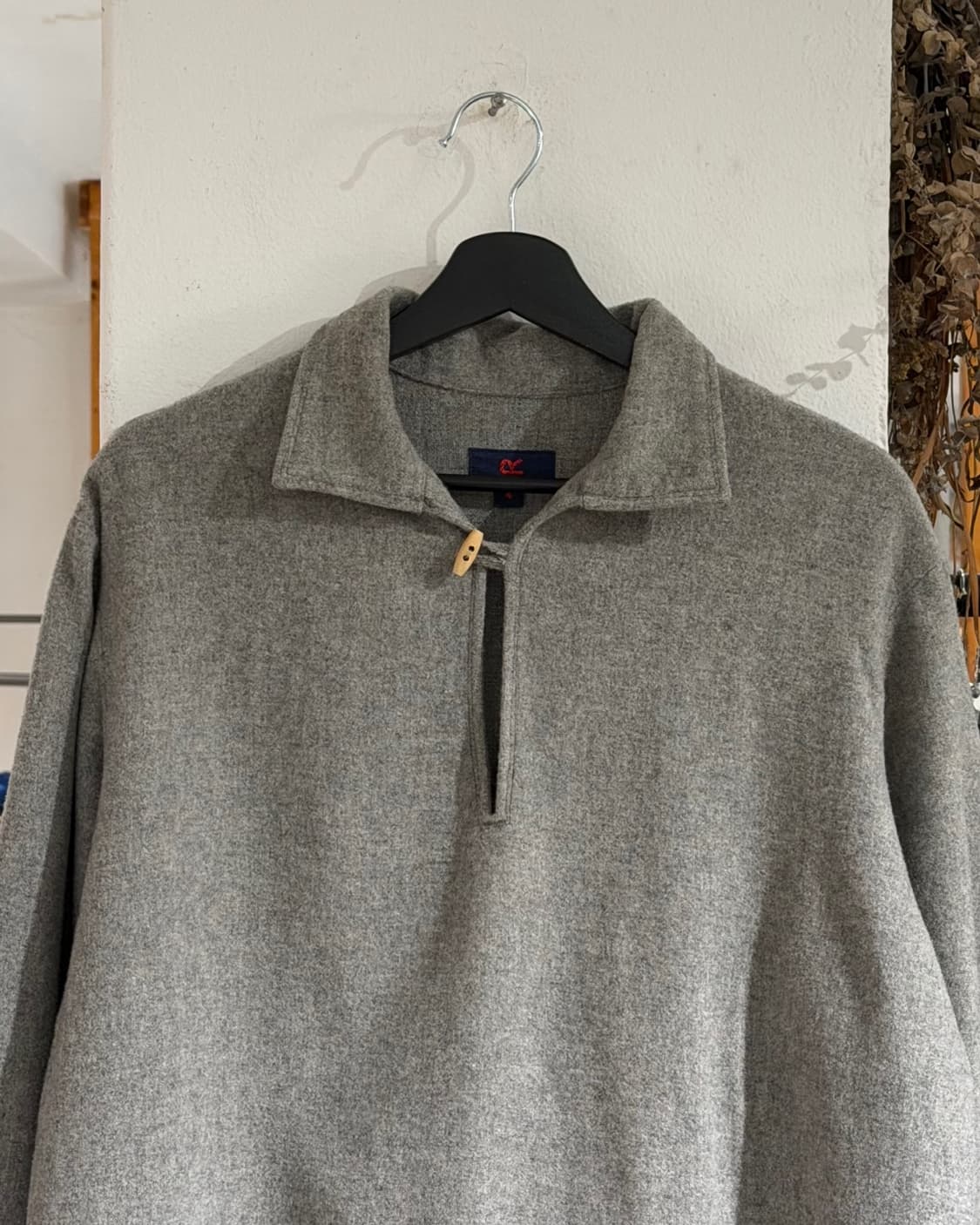 45rpm 그레이 울 블렌드 카라 롱슬리브 탑 상품이미지4