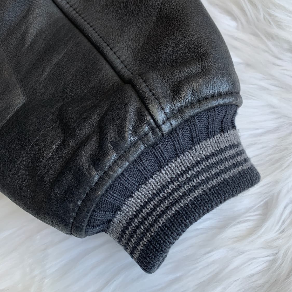 멘즈비기 MEN'S BIGI 울 레더 바시티 자켓 1678 상품이미지6