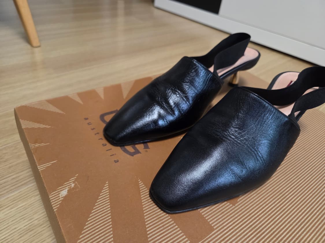 발리(Bally) 송아지 가죽 슬링백 펌프스 힐 샌들 상품이미지4