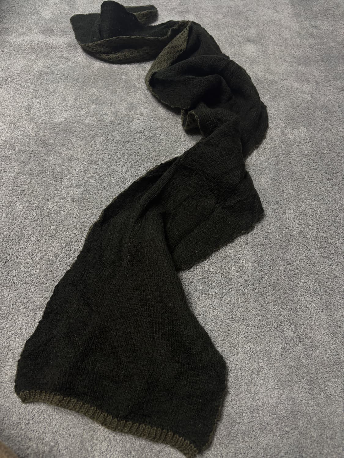 Vintage army green Fishnet muffler scarf 상품이미지3