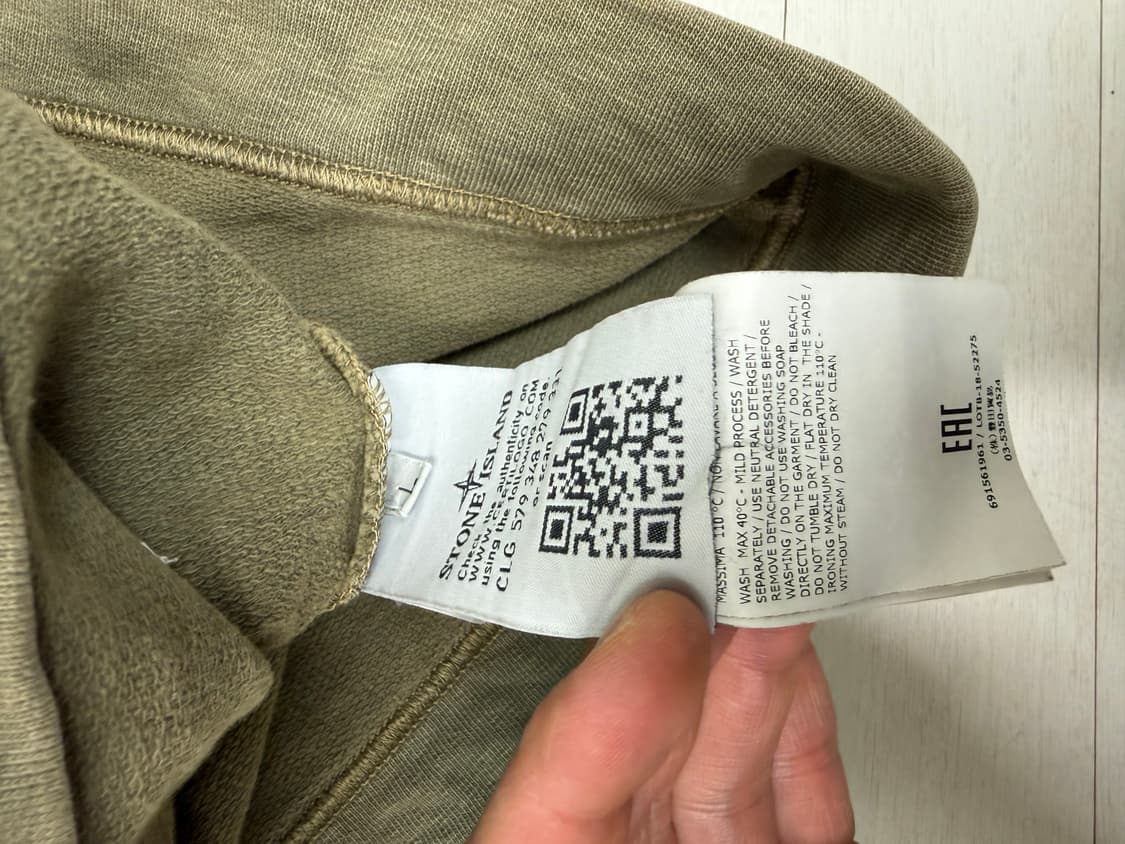 스톤아일랜드 후드티 L 사이즈  사진찍고 절대 안입습니다  상태 8.0/ 상품이미지8